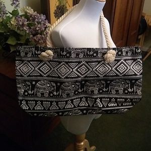ONLY 2 LEFTBoho Elephant Print Bag
